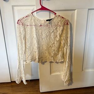 Forever 21 lace back crop top